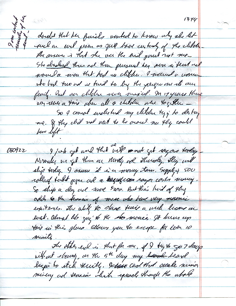 Dr John WorldPeace 2008 Prison Journal